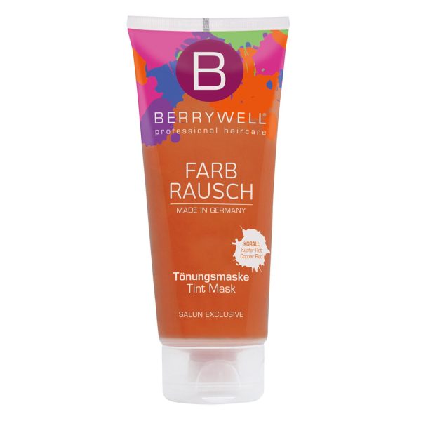 Маска тонирующая TINT MASK тон KORALL медно-красный серии Farbrausch  201 мл